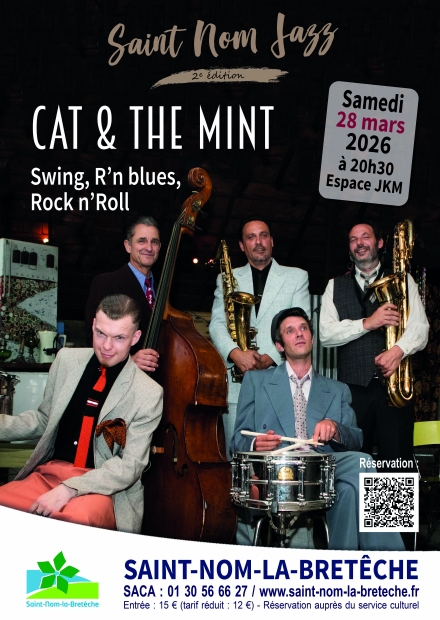 Affiche Saint-Nom Jazz Cat & The Mint