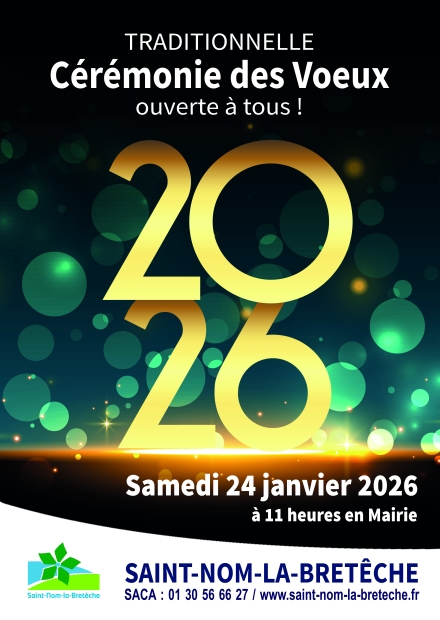 Affiche cérémonie des Voeux 2026