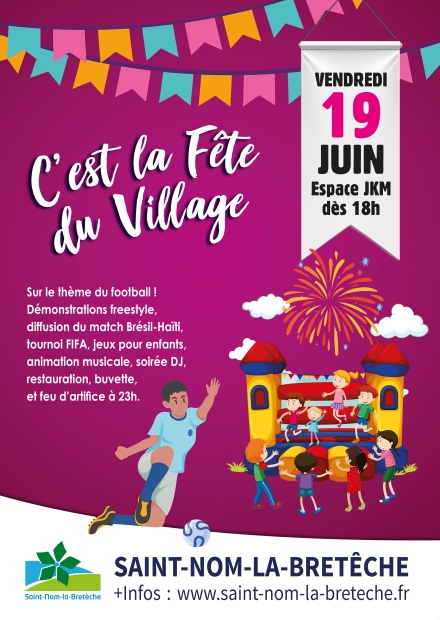 Affiche fête du village 2026