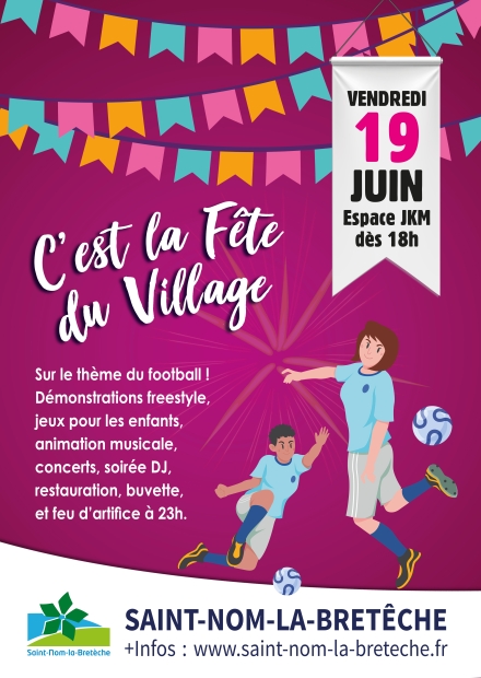 Affiche fête du village 2026