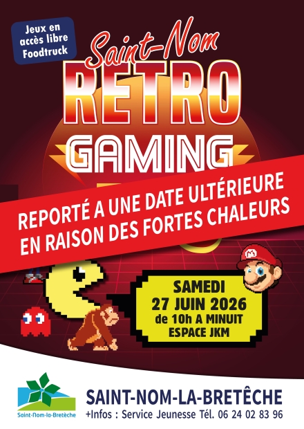 Affiche Rétrogaming 2026 REPORTÉ