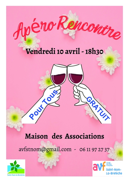 Affiche Apéro-rencontre des AVF 2026