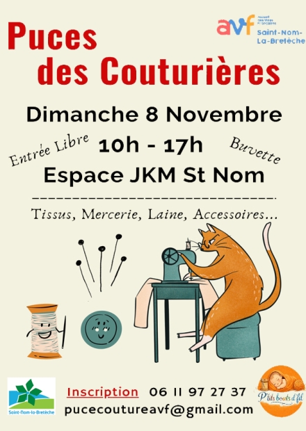 Affiche Puces des Couturières AVF