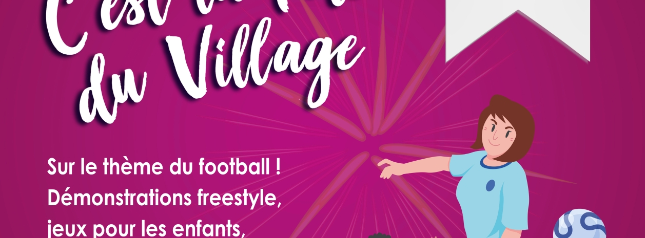 Affiche fête du village 2026