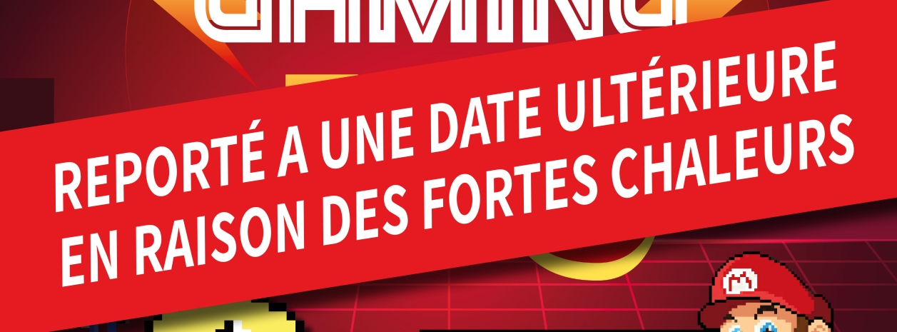 Affiche Rétrogaming 2026 REPORTÉ