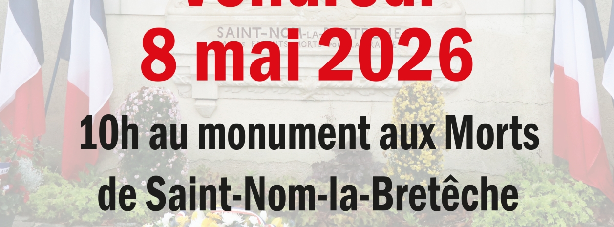 Affiche cérémonie du 8 mai