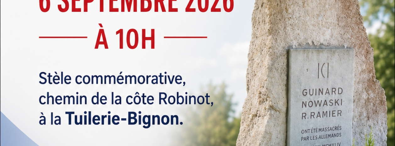 Affiche cérémonie hommage Fusillés 2026