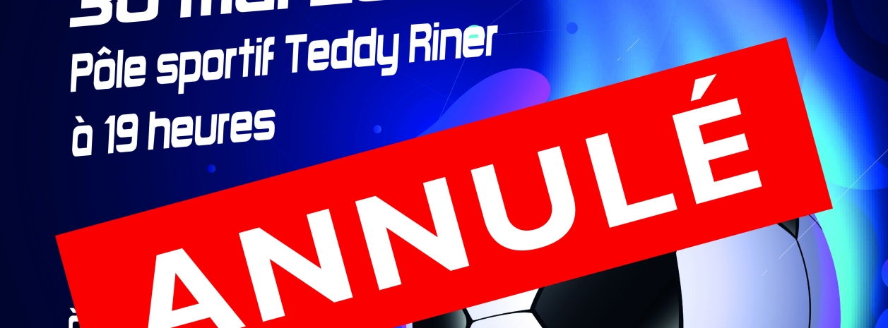 Affiche tournoi de Foot en salle ANNULÉ