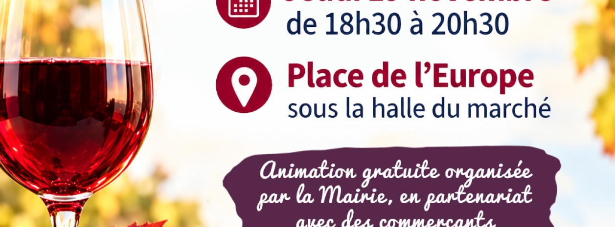 Affiche fête du Beaujolais nouveau 2026