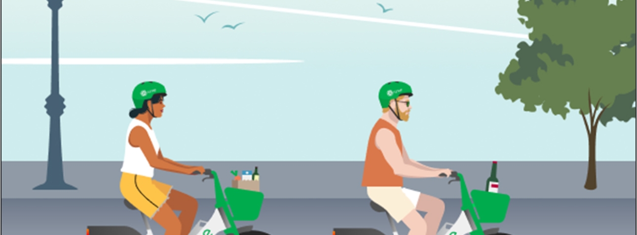 Déploiement des vélos électriques Lime
