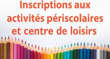 Inscriptions activités péri et extra scolaires
