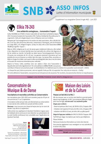 SNB Asso - Juin 2021 sup GA n° 62