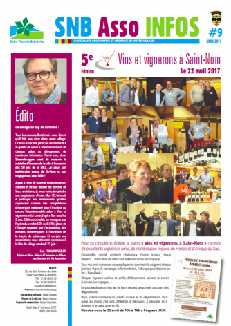 Couverture du SNB Asso Infos n°9
